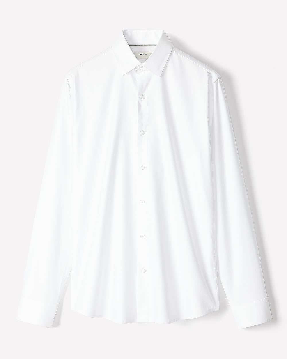 RW&CO Slim Fit Knit-Like Dress Shirt