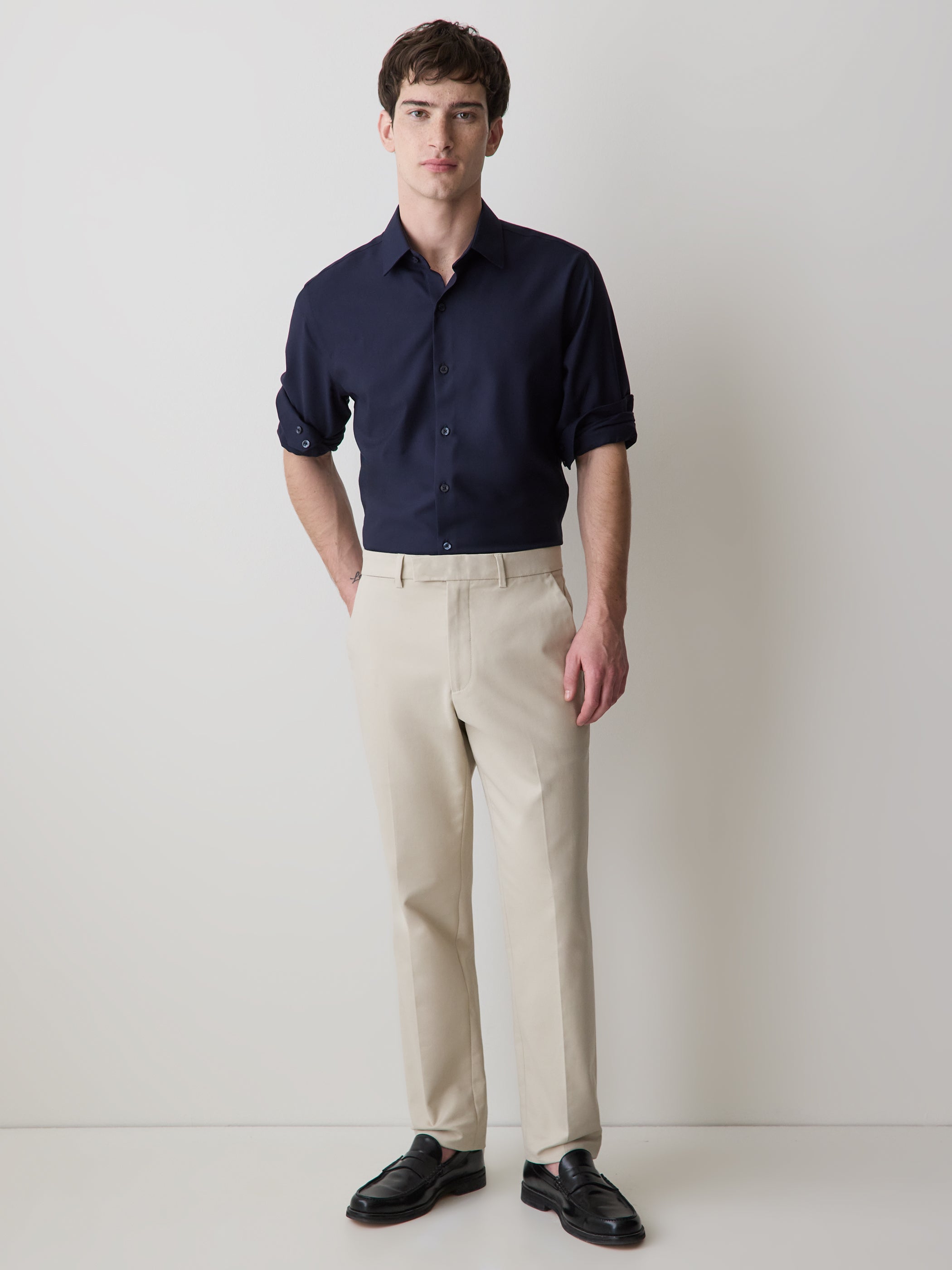 RW&CO Slim Fit Knit-Like Dress Shirt