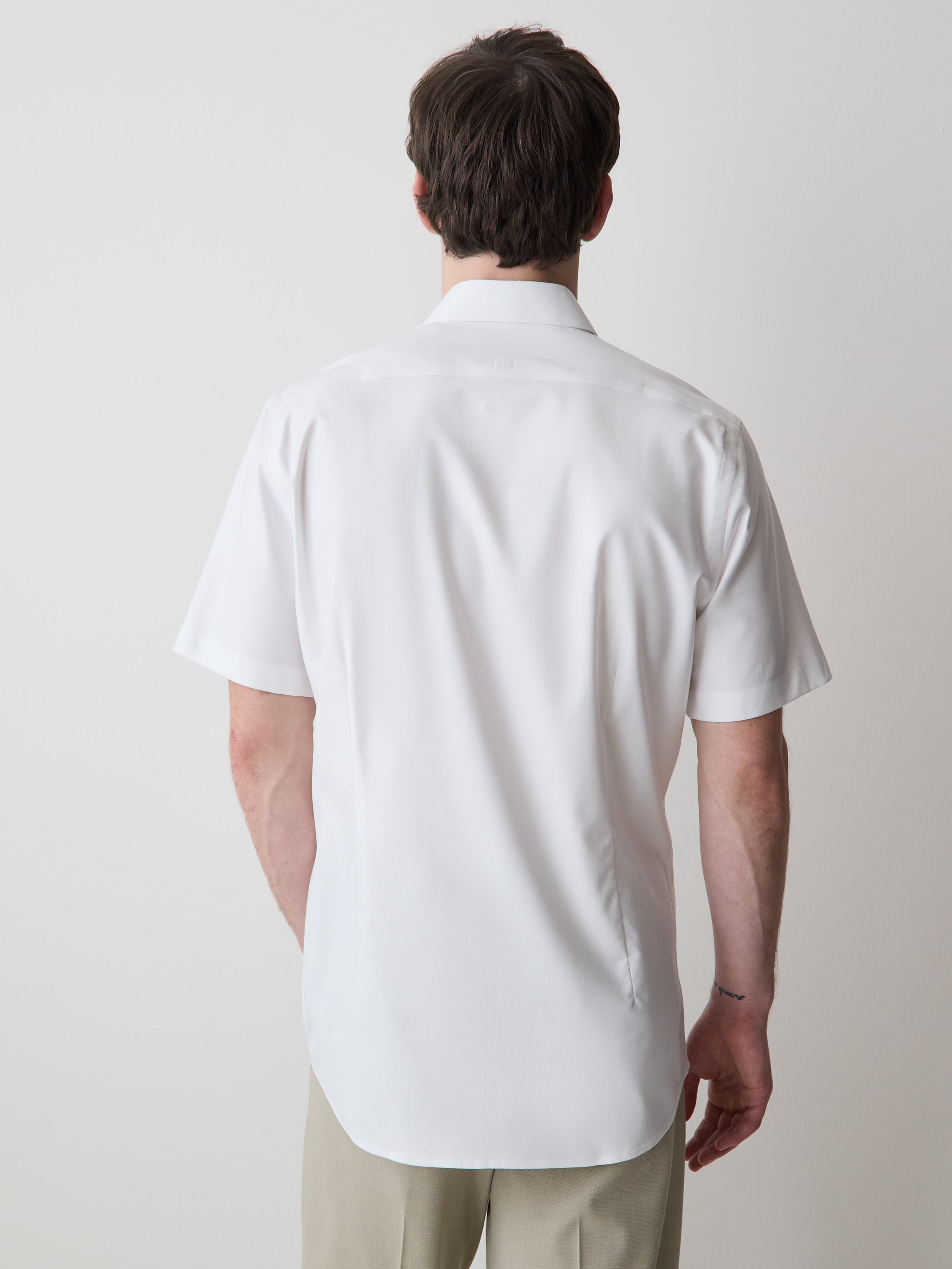 RW&CO Short-Sleeve Slim Fit Knit-Like Dress Shirt