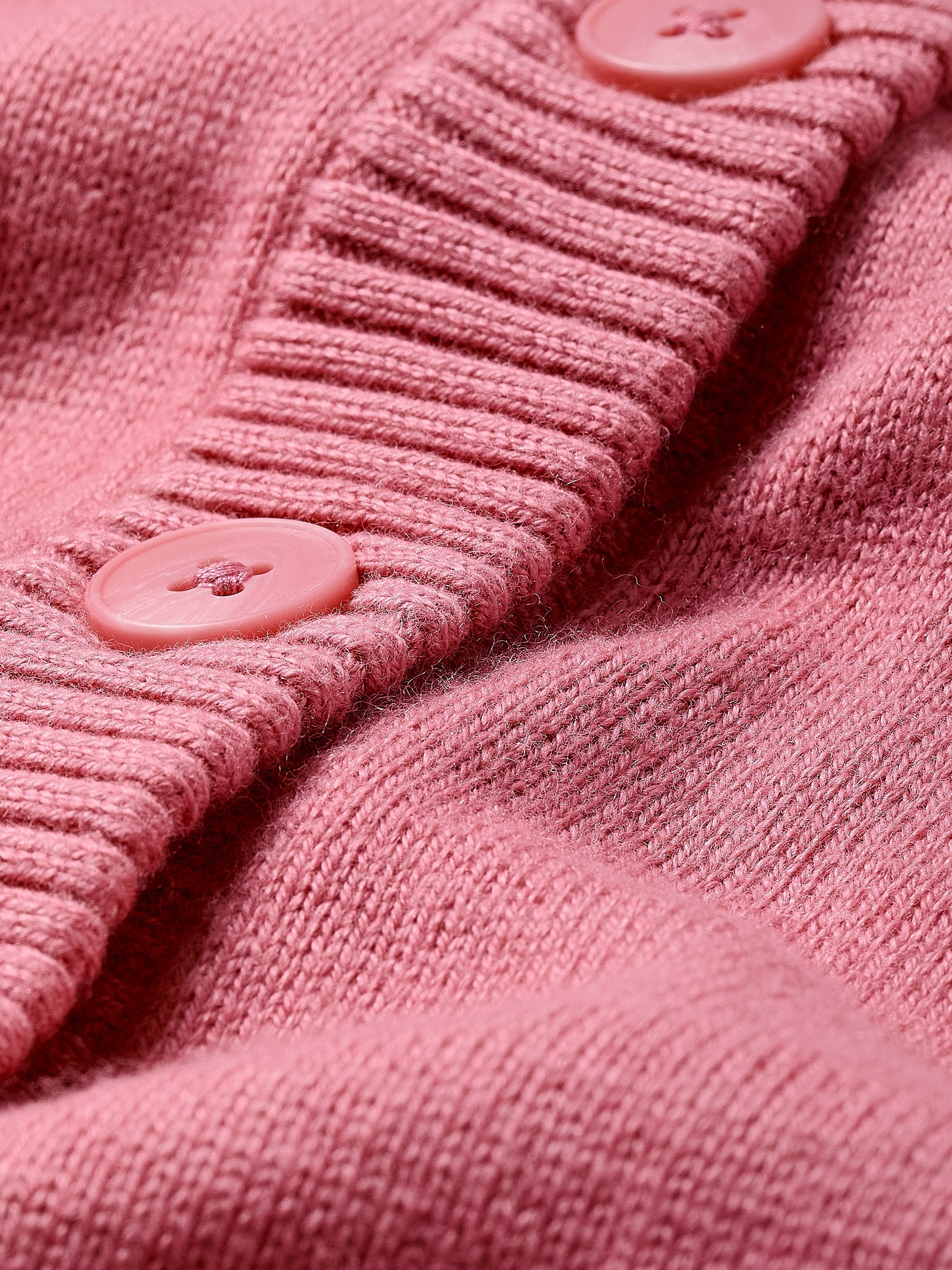 RW&CO Wool-Blend Long-Sleeve Crew-Neck Cardigan