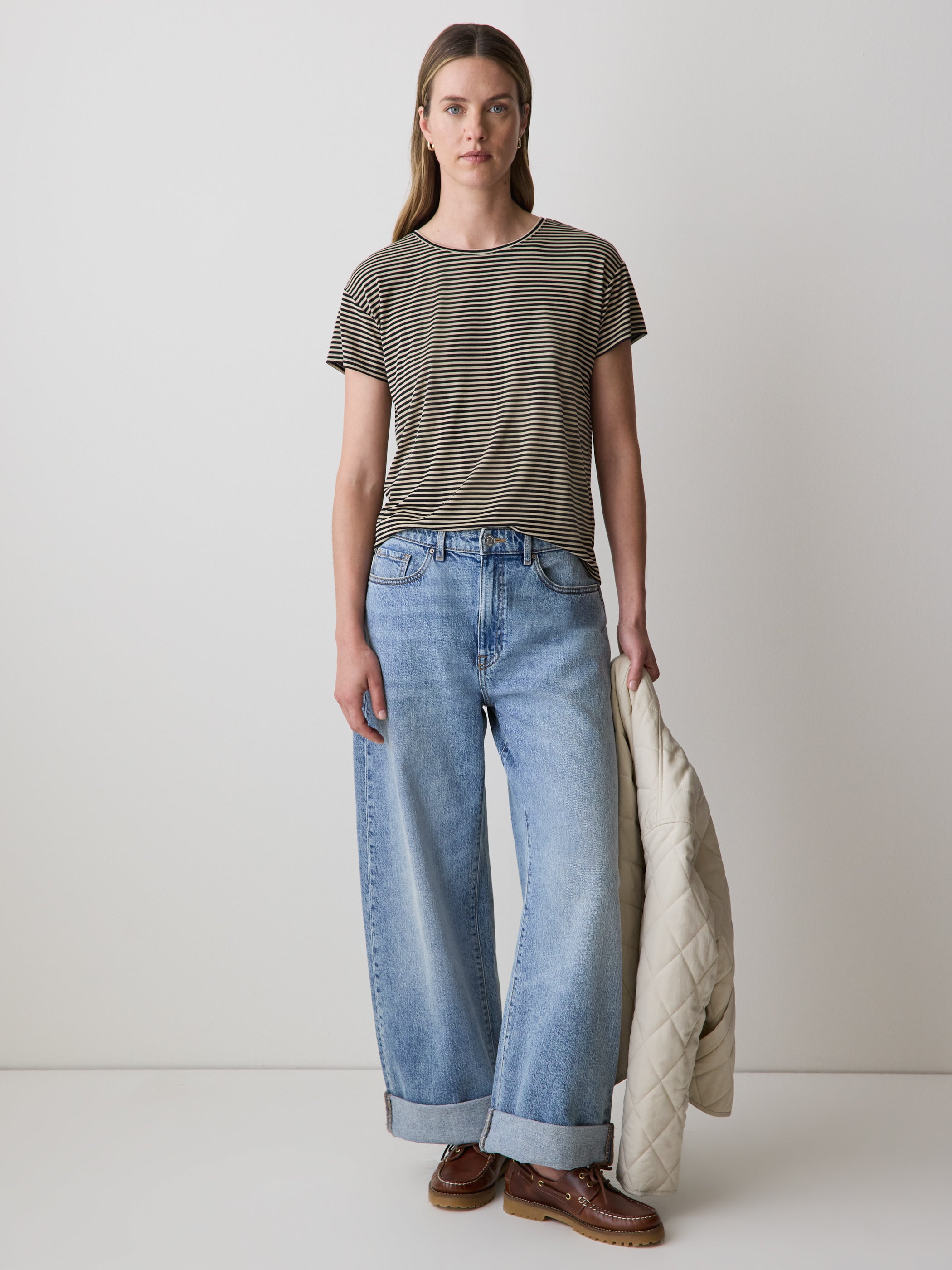 RW&CO Short-Sleeve Crew-Neck Boxy Tee