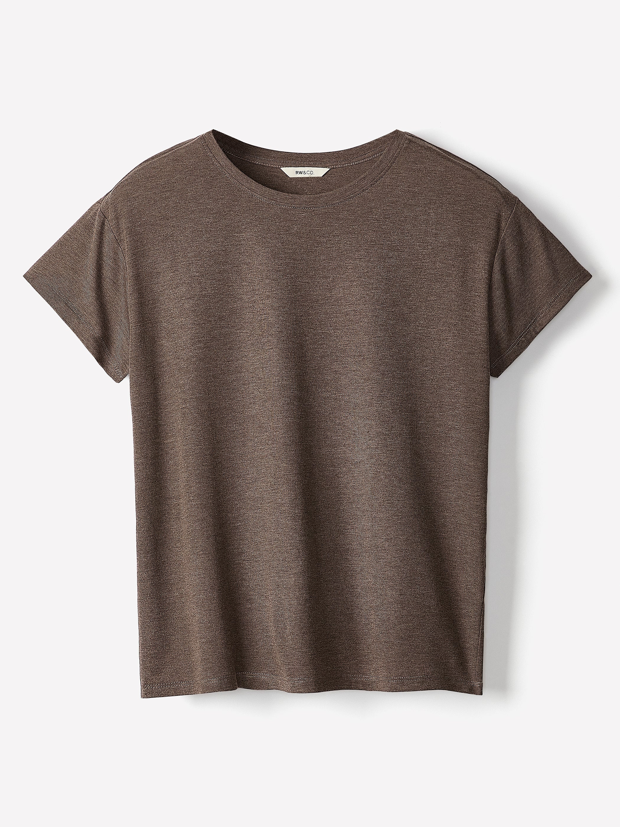 RW&CO Silk-Blend Boxy Knit Top