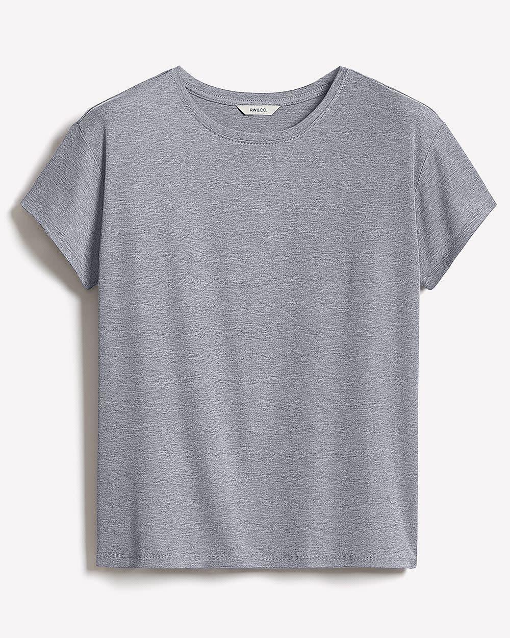 RW&CO Silk-Blend Boxy Knit Top