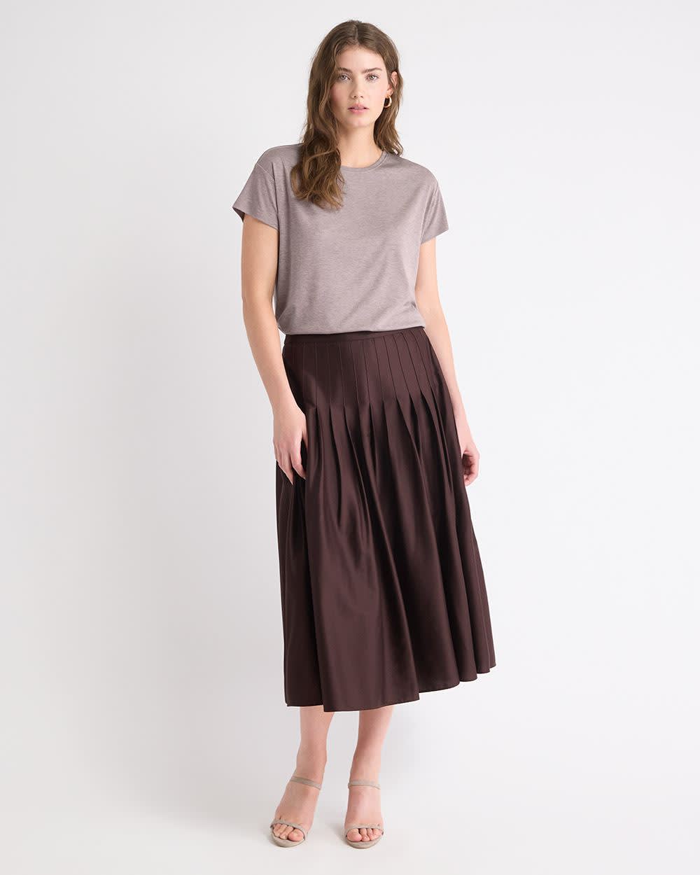 RW&CO Silk-Blend Boxy Knit Top