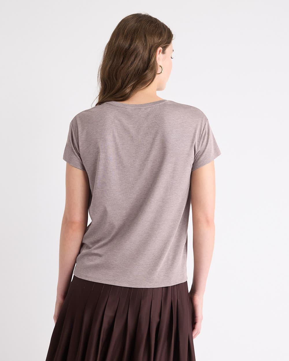 RW&CO Silk-Blend Boxy Knit Top