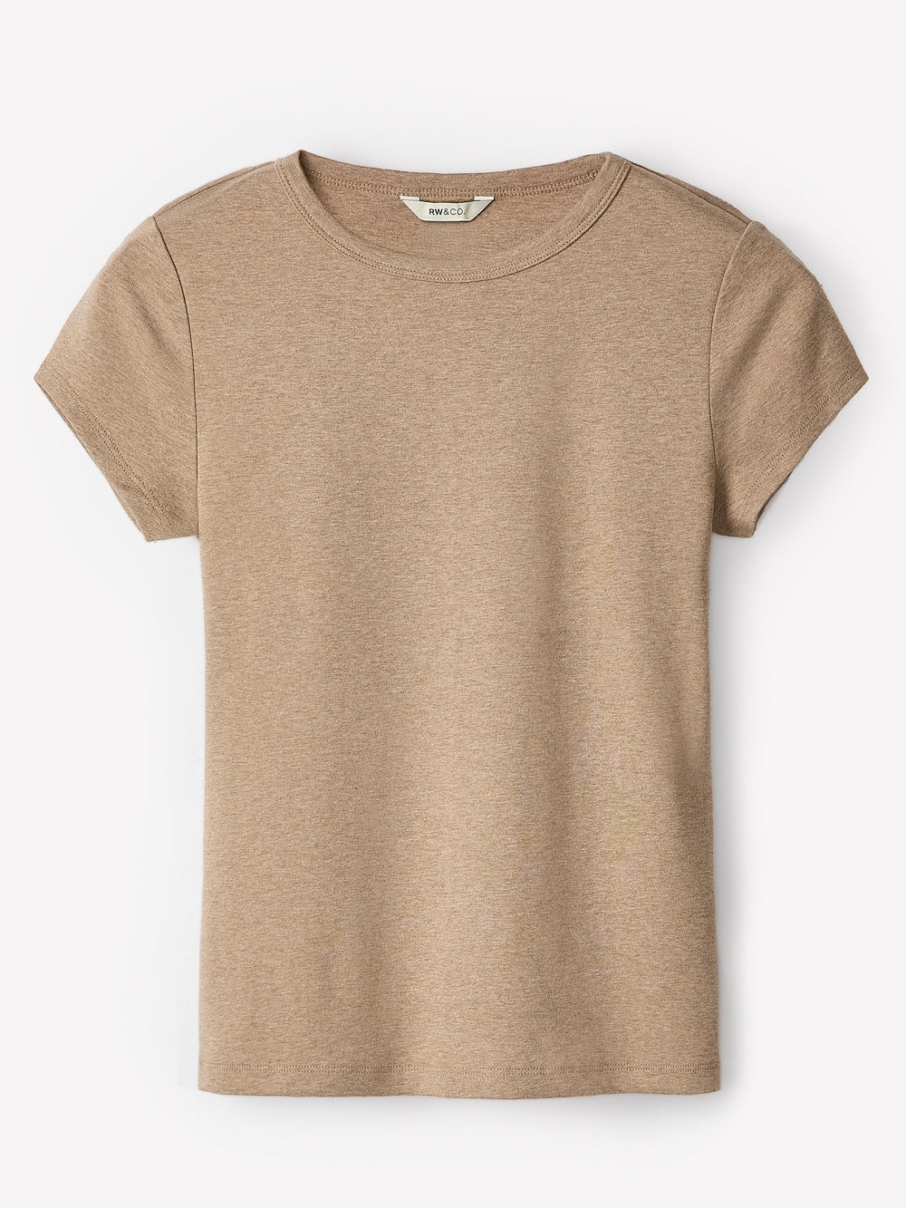 RW&CO Short-Sleeve Crew-Neck Ribbed Tee