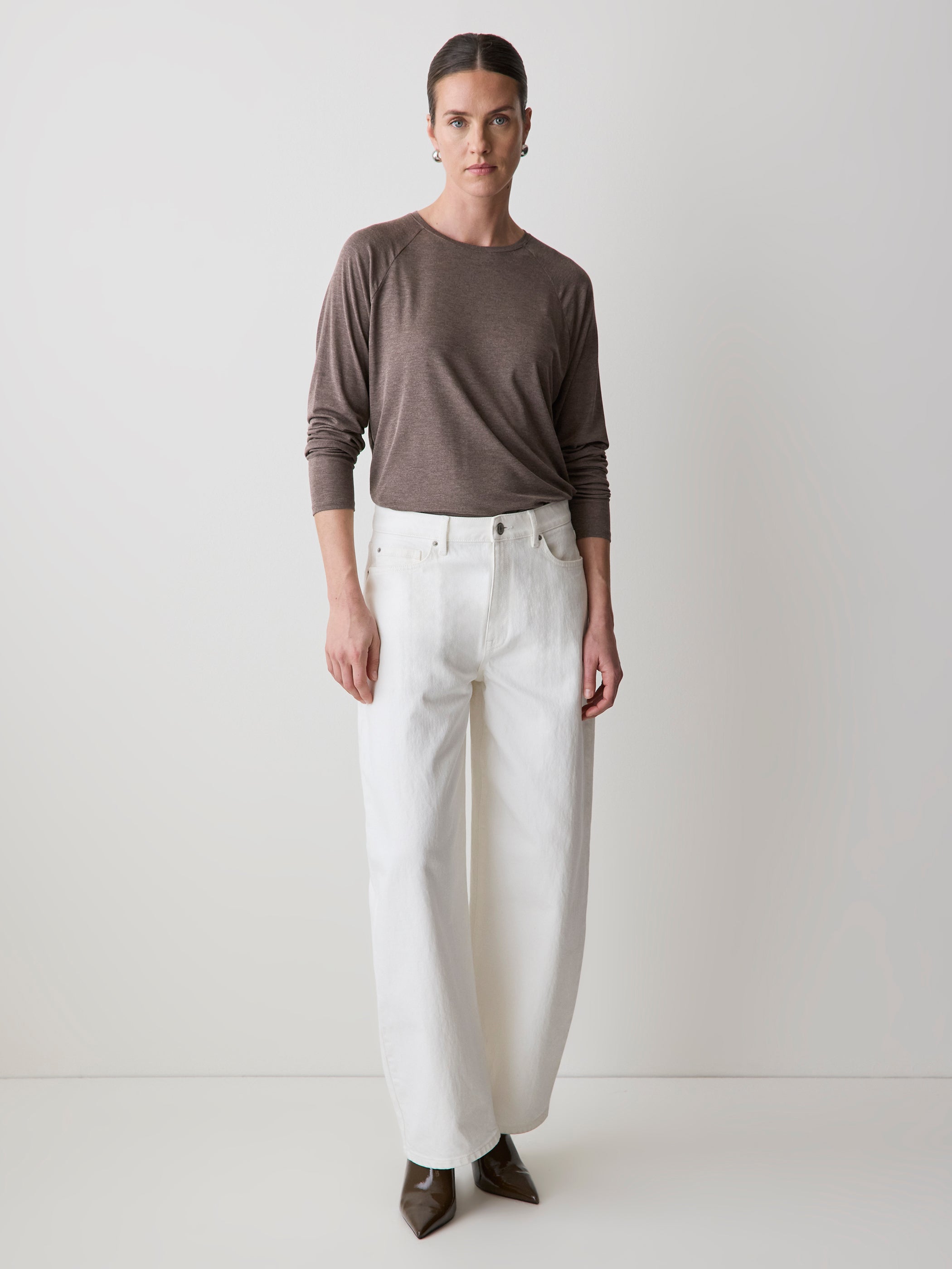 RW&CO Long-Sleeve Crew-Neck Loose Tee