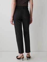 RW&CO Limitless Straight-Leg Mid-Rise Black Ankle Pant