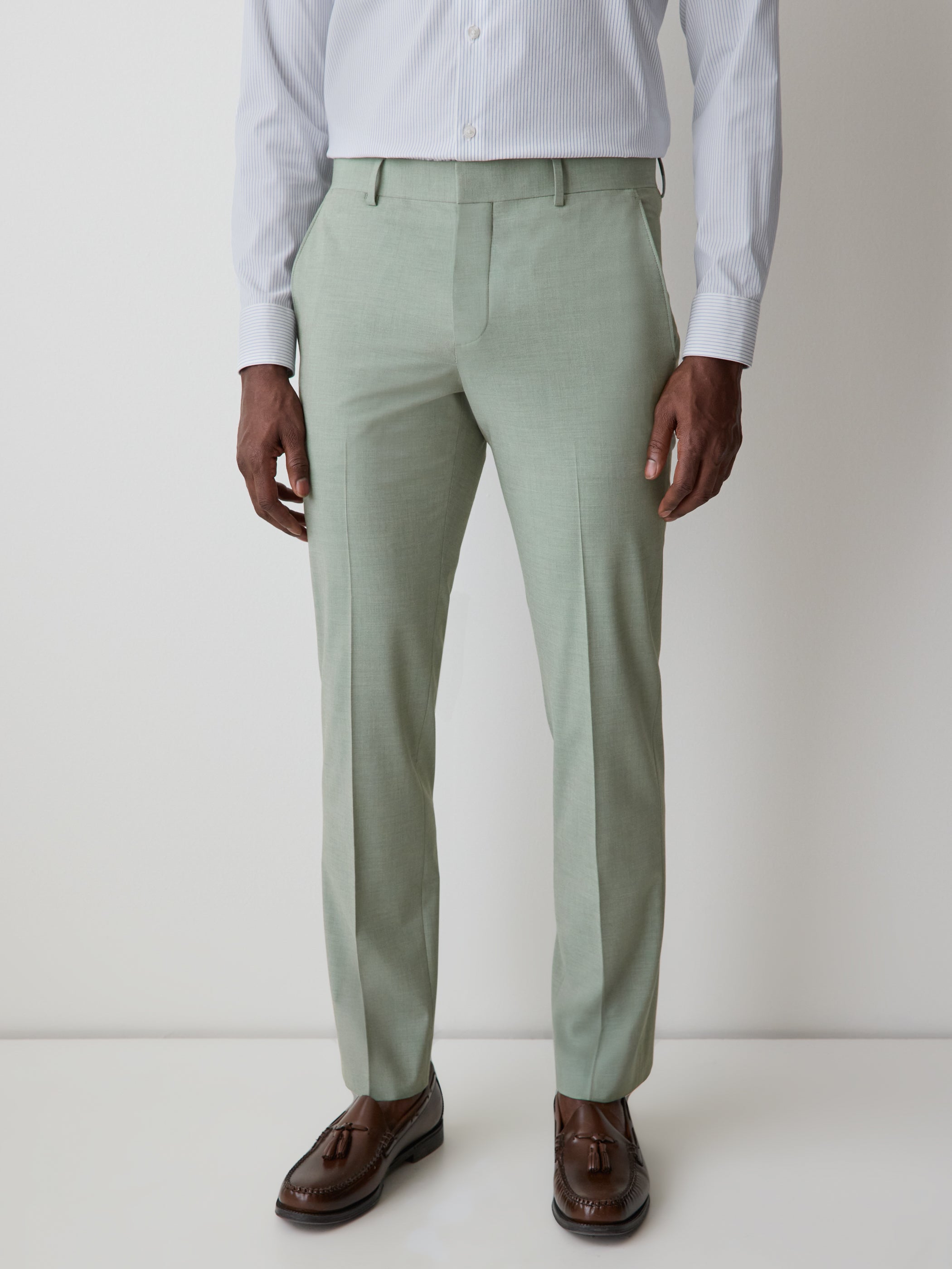 RW&CO Slim Fit Mint Suit Pant