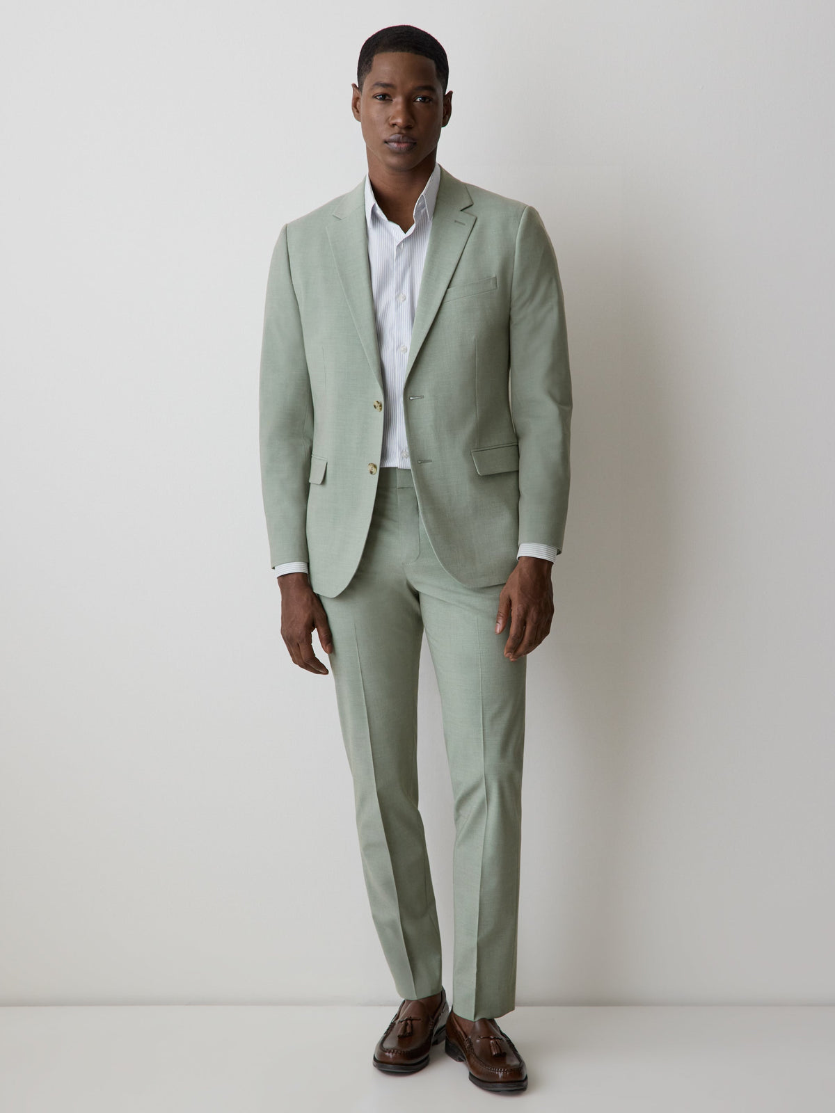 RW&CO Slim Fit Mint Suit Blazer