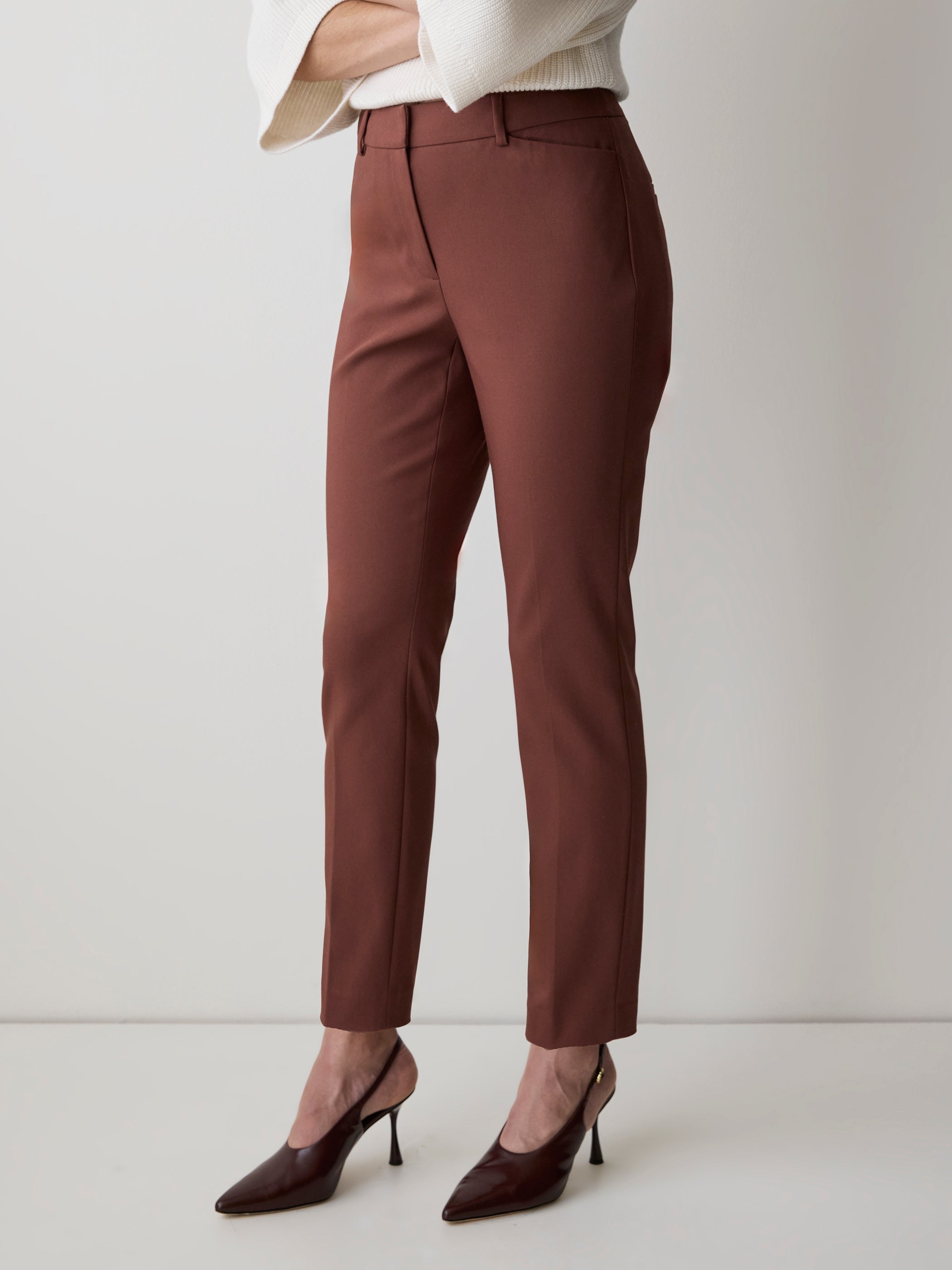 RW&CO Limitless Mid-Rise Slim-Leg Curvy Pant