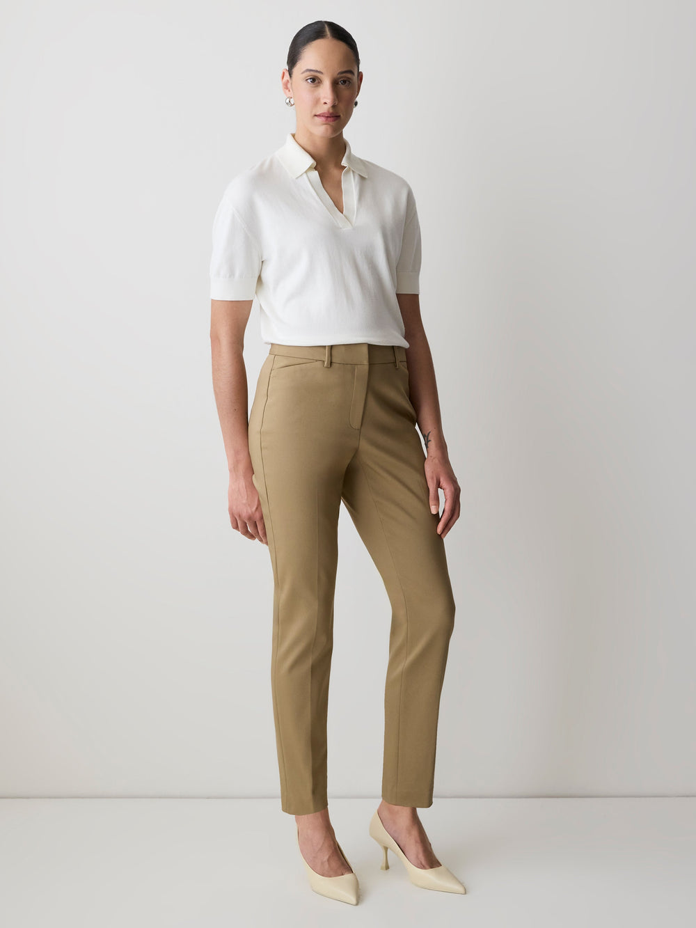 RW&CO Limitless Mid-Rise Slim-Leg Curvy Pant