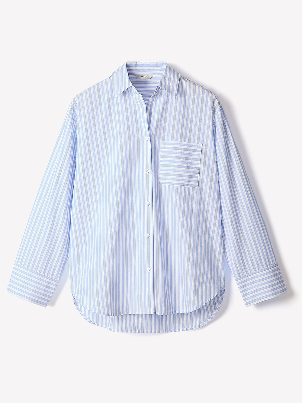 RW&CO Striped Long-Sleeve Poplin Shirt