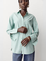 RW&CO Striped Long-Sleeve Poplin Shirt