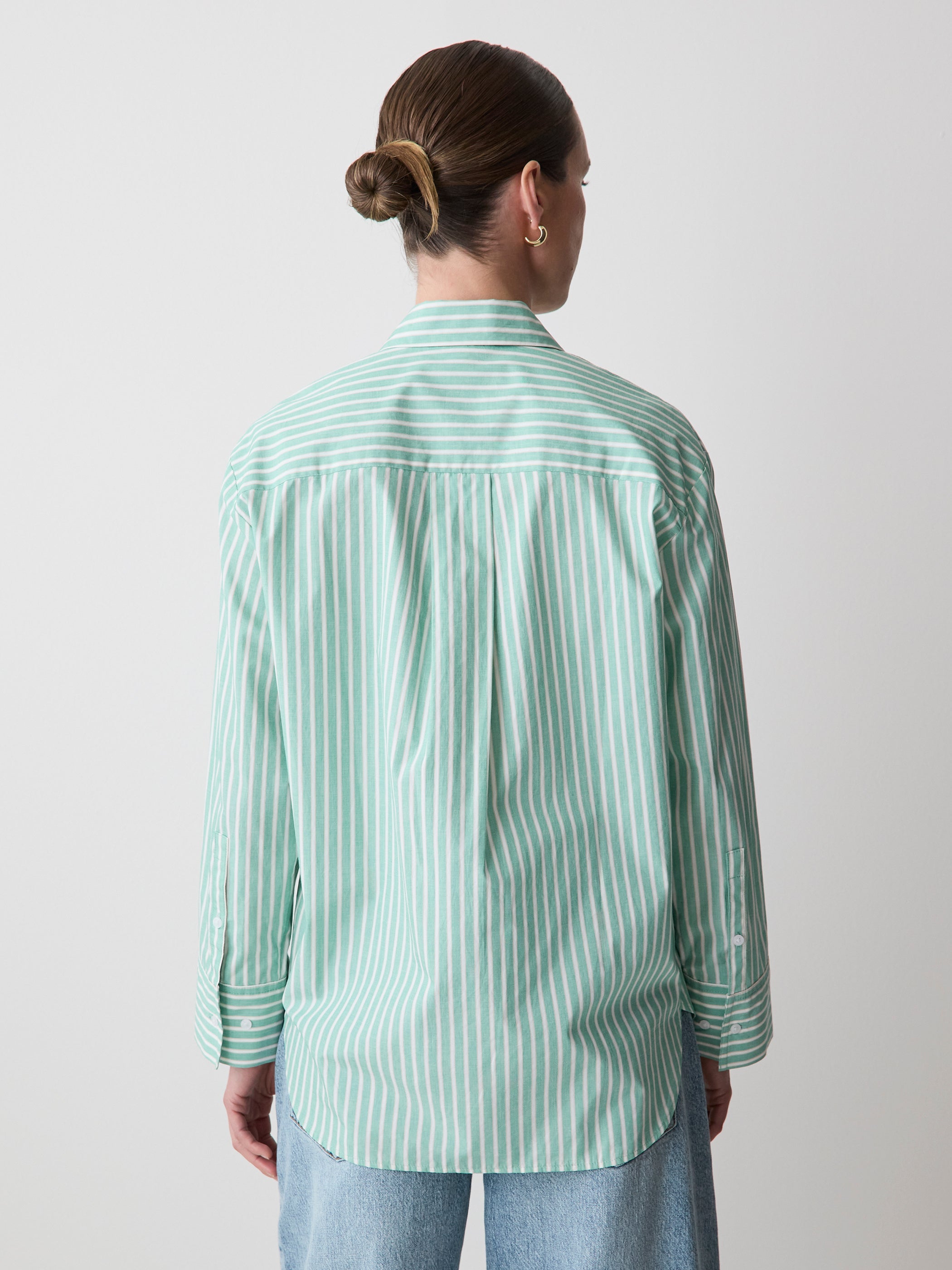 RW&CO Striped Long-Sleeve Poplin Shirt
