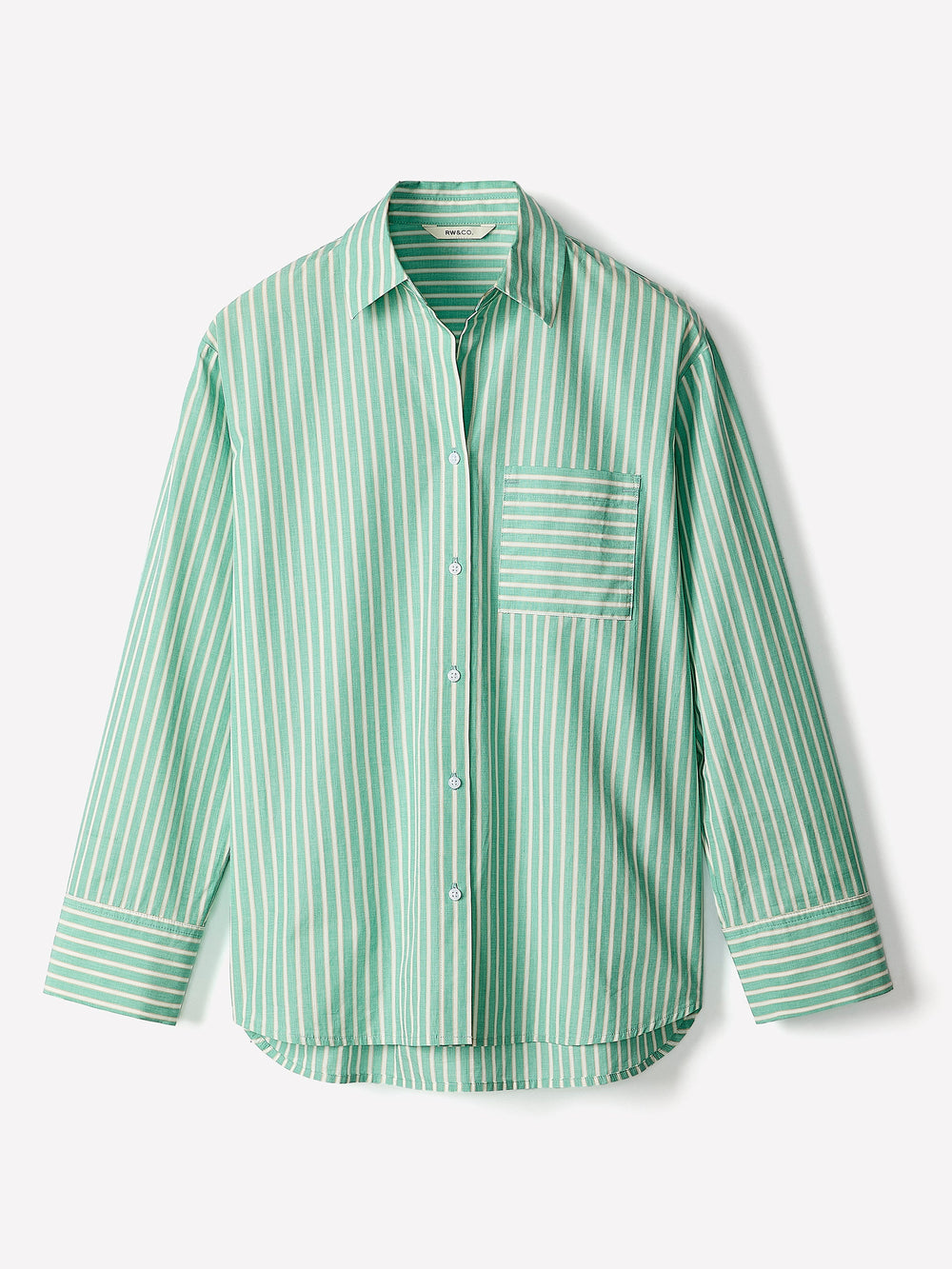 RW&CO Striped Long-Sleeve Poplin Shirt