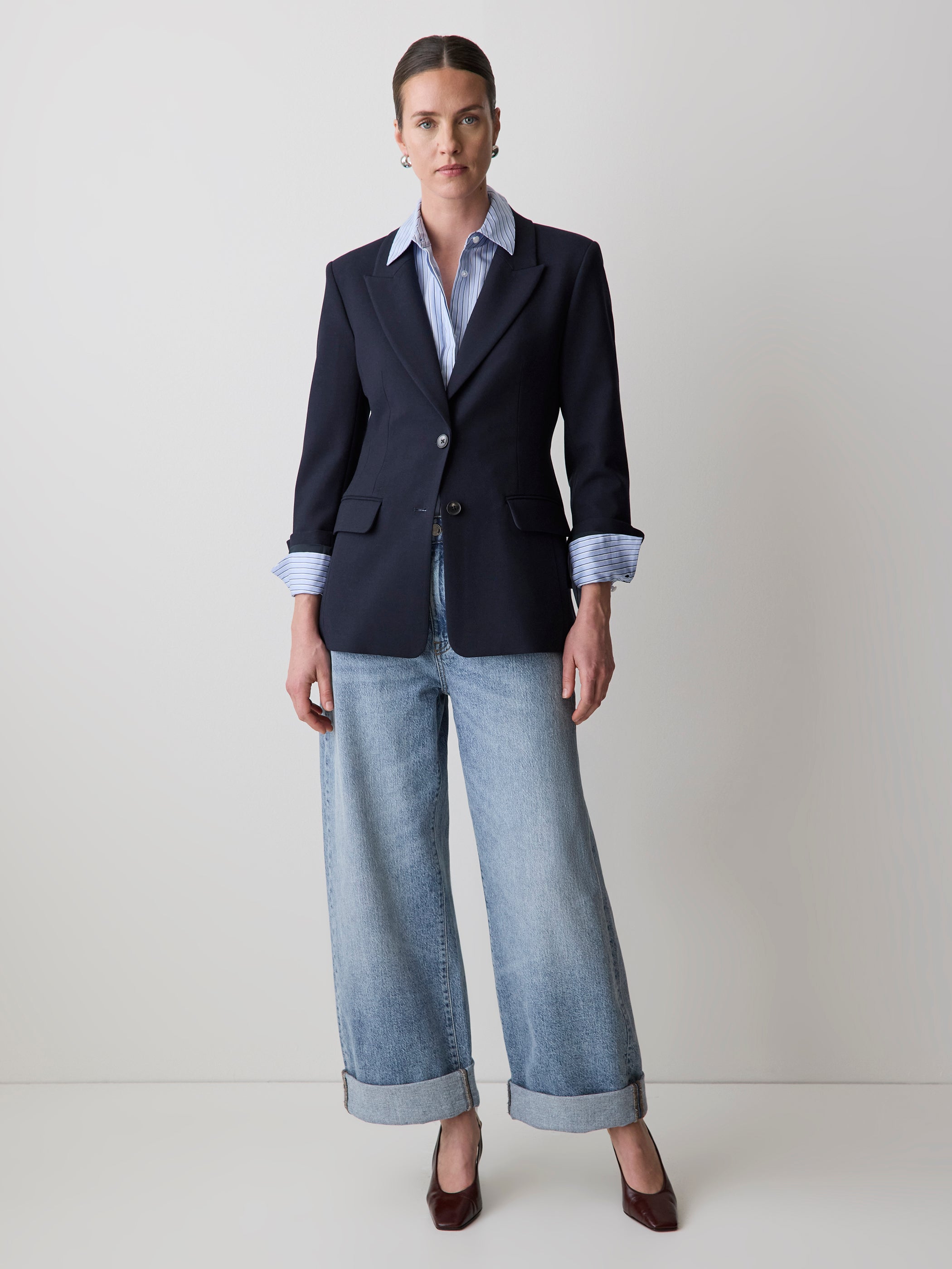 RW&CO Navy Hourglass Blazer