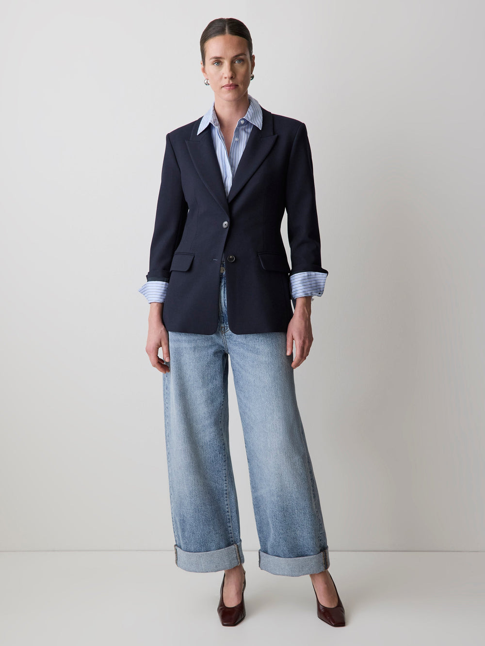 RW&CO Navy Hourglass Blazer