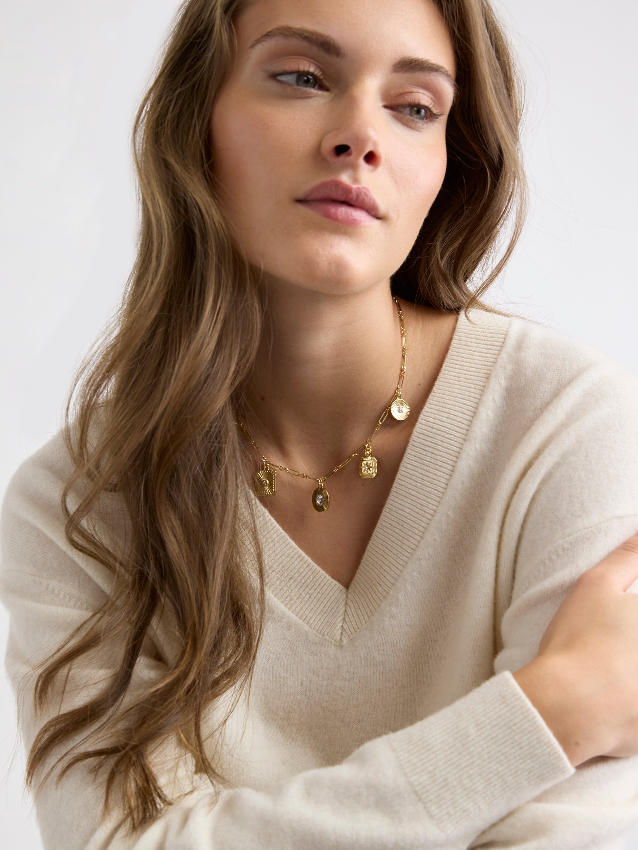 RW&CO Necklace with Celestial Charms