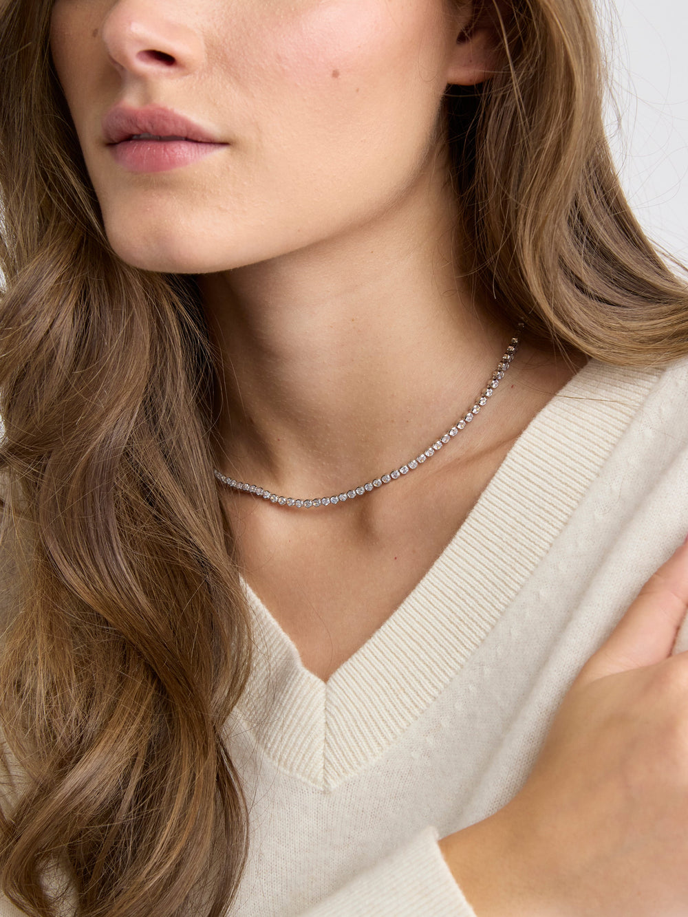 RW&CO Tennis Necklace with Cubic Zirconias