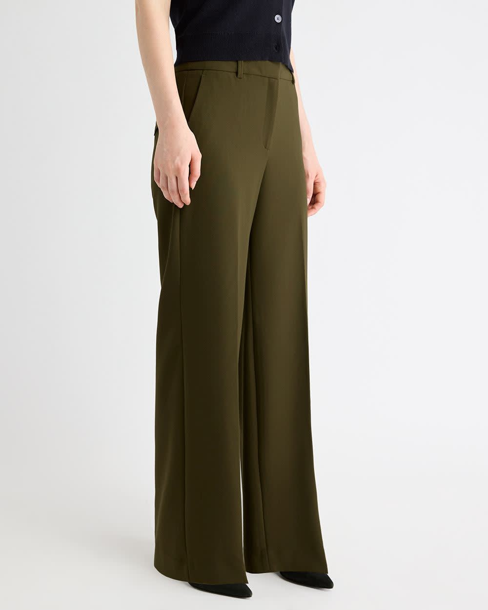 RW&CO Mid-Rise Wide-Leg Heavy Twill Pant