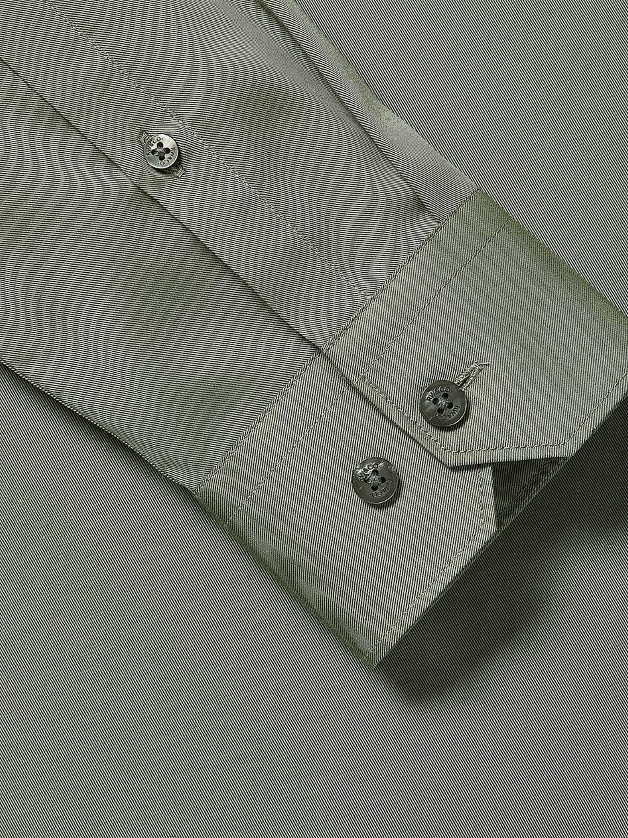 RW&CO Slim Fit Solid Twill Dress Shirt