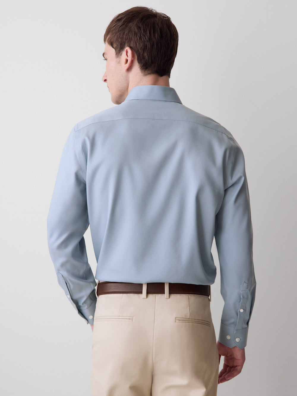 RW&CO Slim Fit Solid Twill Dress Shirt