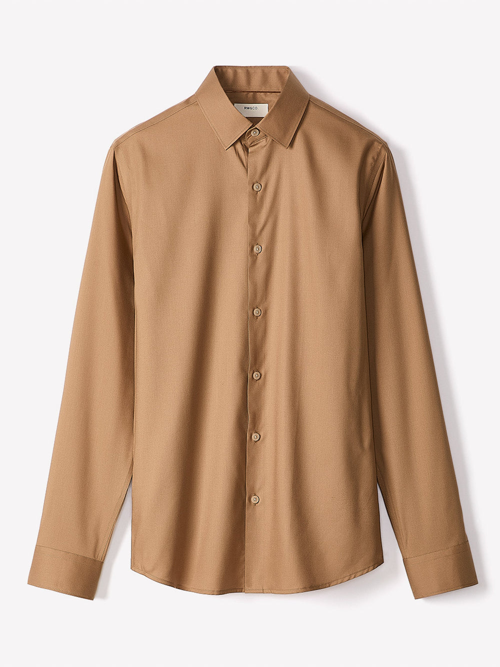 RW&CO Slim Fit Solid Twill Dress Shirt