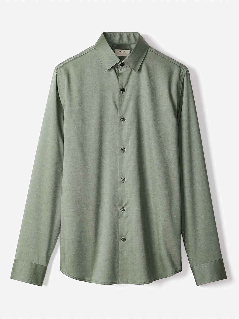 RW&CO Slim Fit Solid Twill Dress Shirt