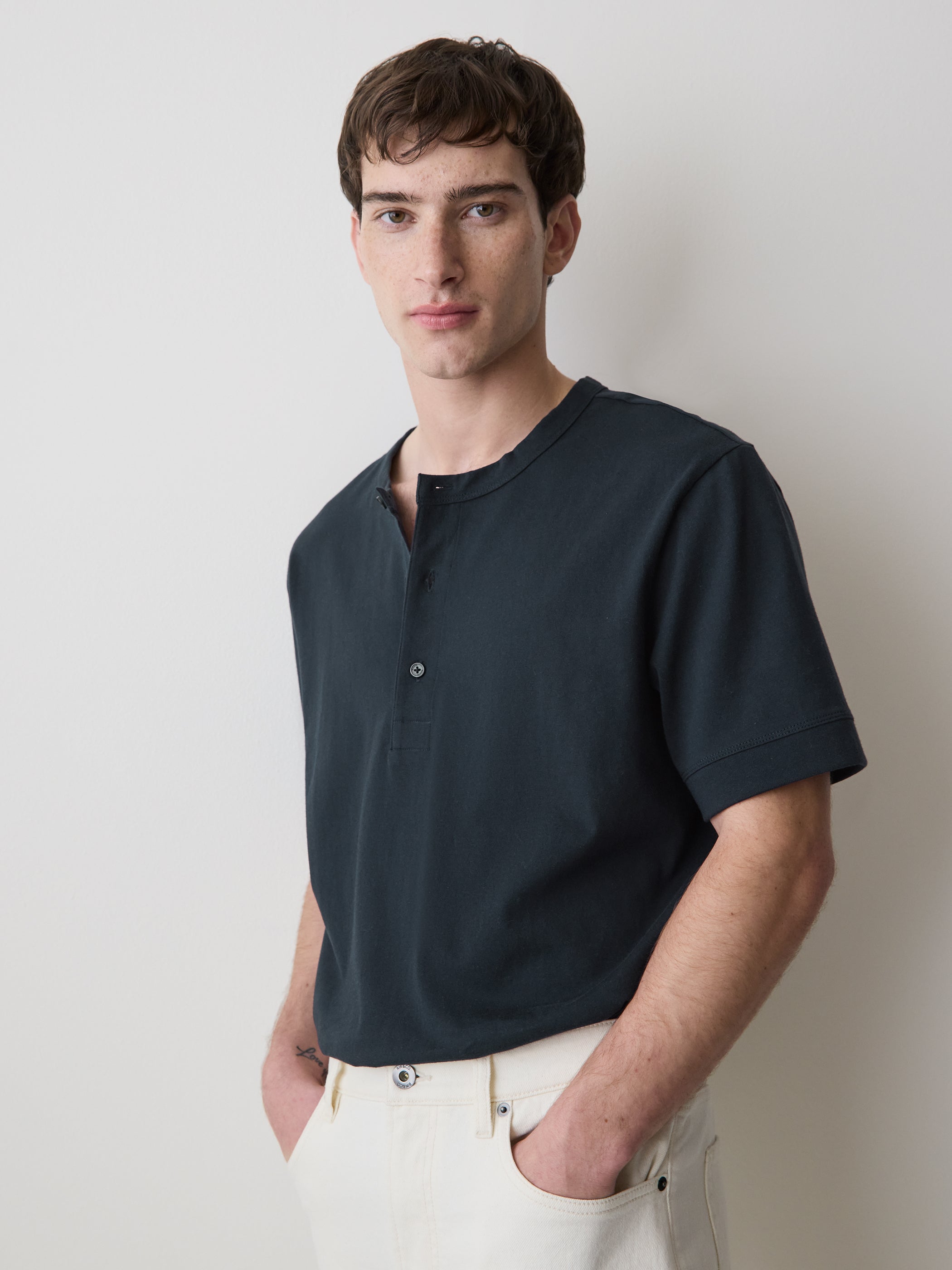 RW&CO Short-Sleeve Henley T-Shirt
