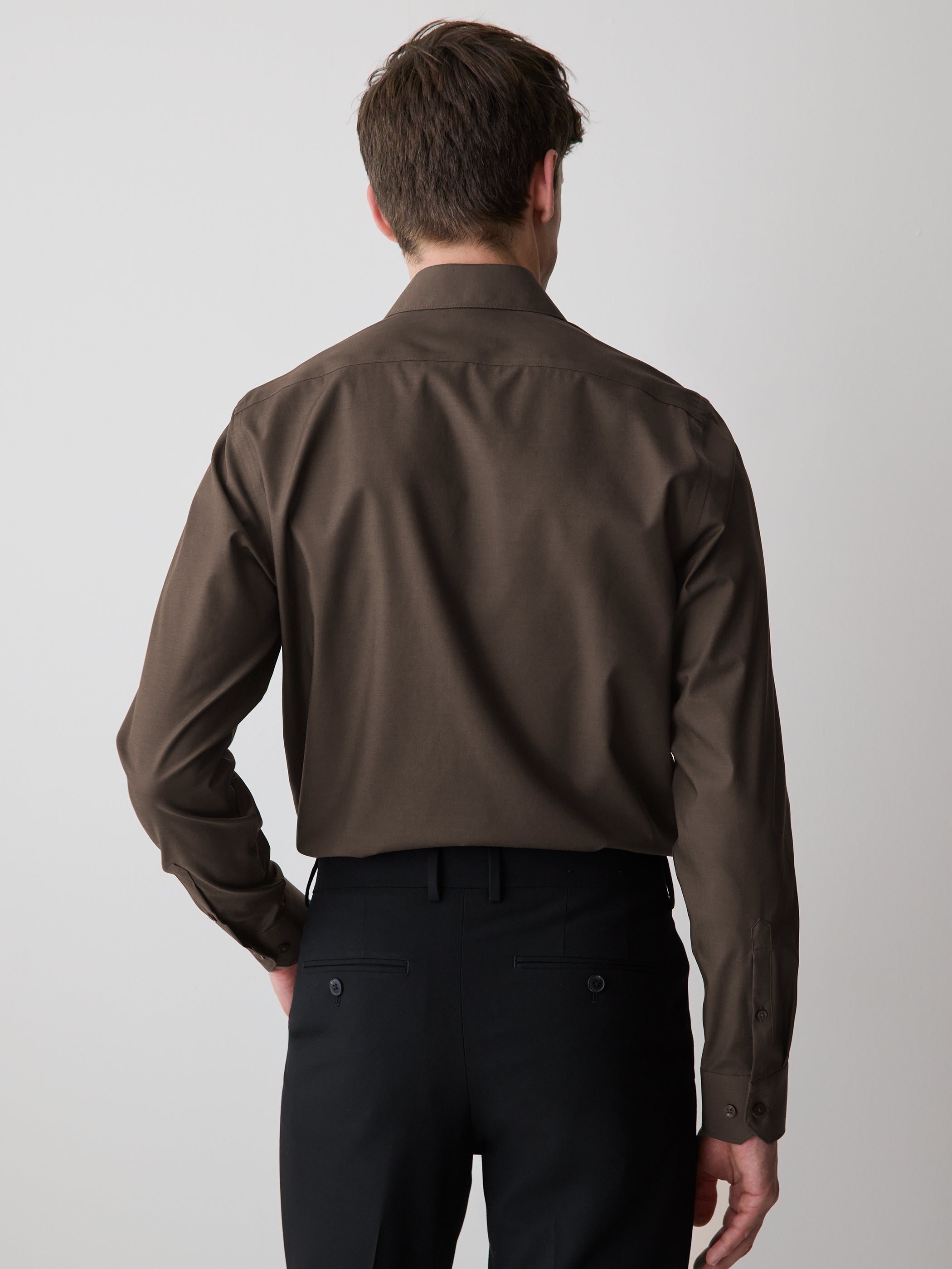 RW&CO Tailored Fit Denim-Like Dress Shirt