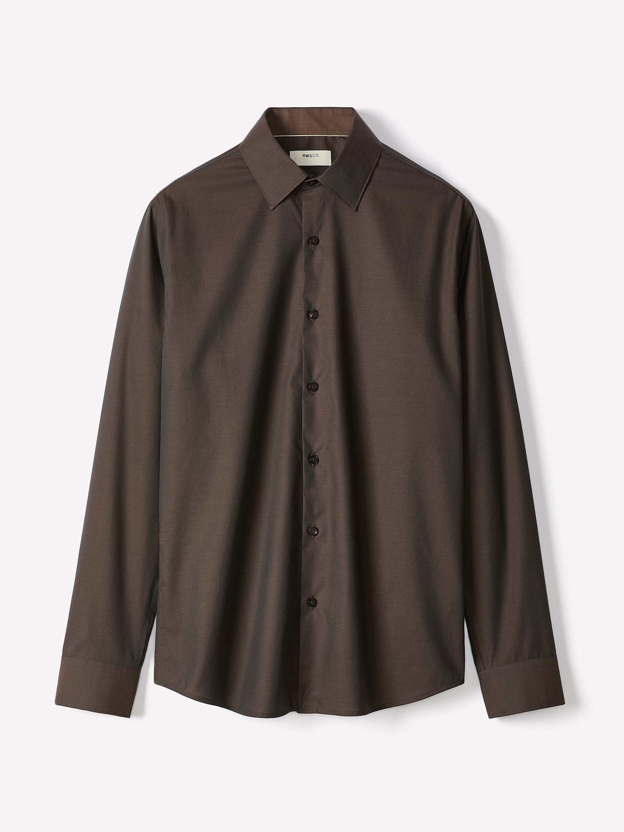 RW&CO Tailored Fit Denim-Like Dress Shirt
