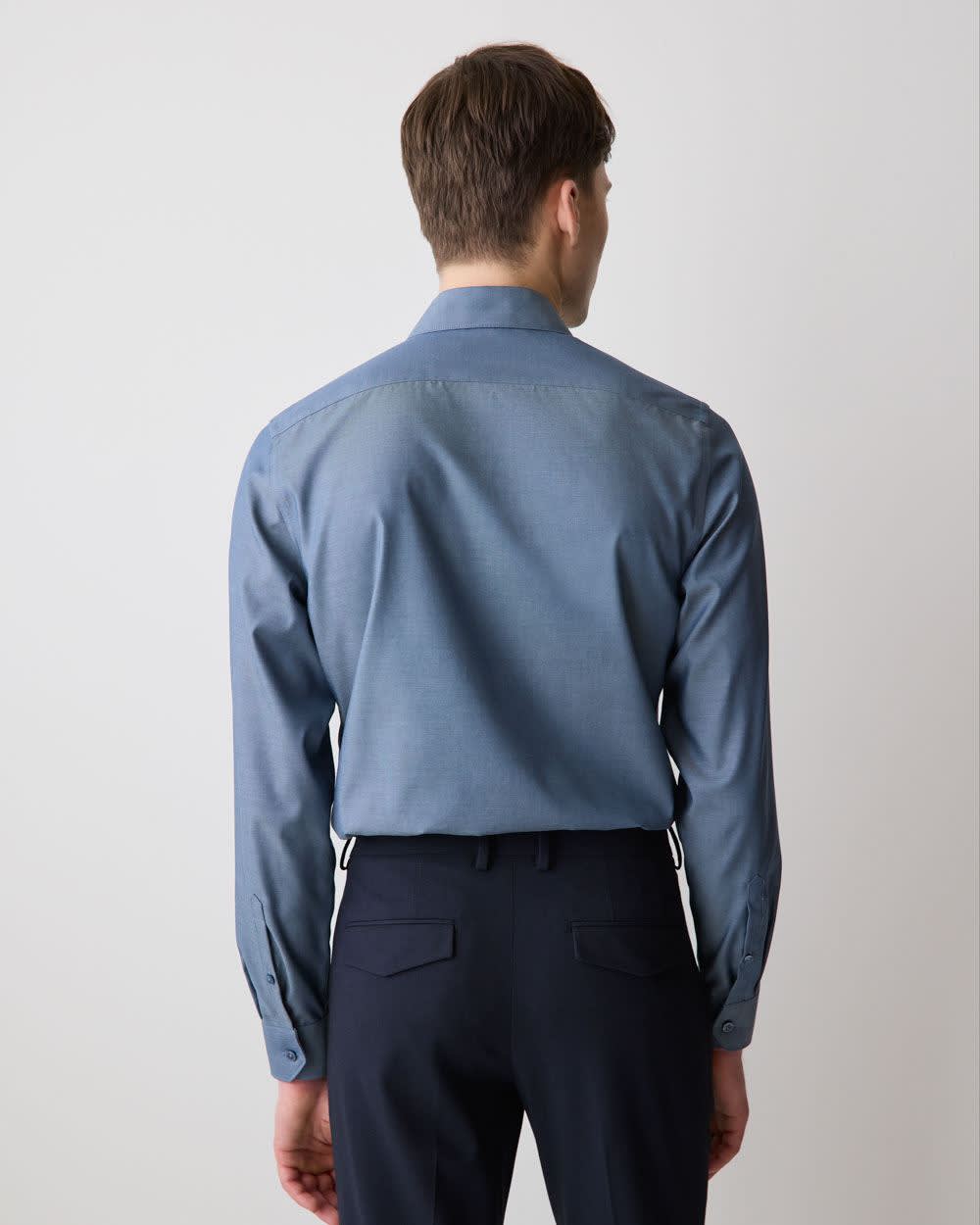 RW&CO Tailored Fit Denim-Like Dress Shirt