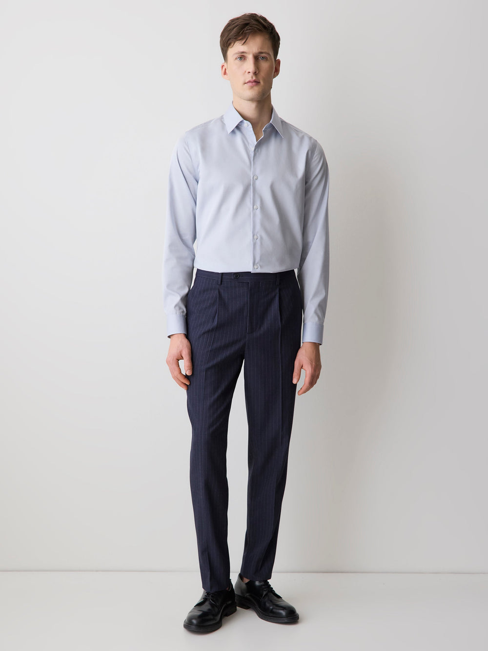 RW&CO Tailored Fit Denim-Like Dress Shirt