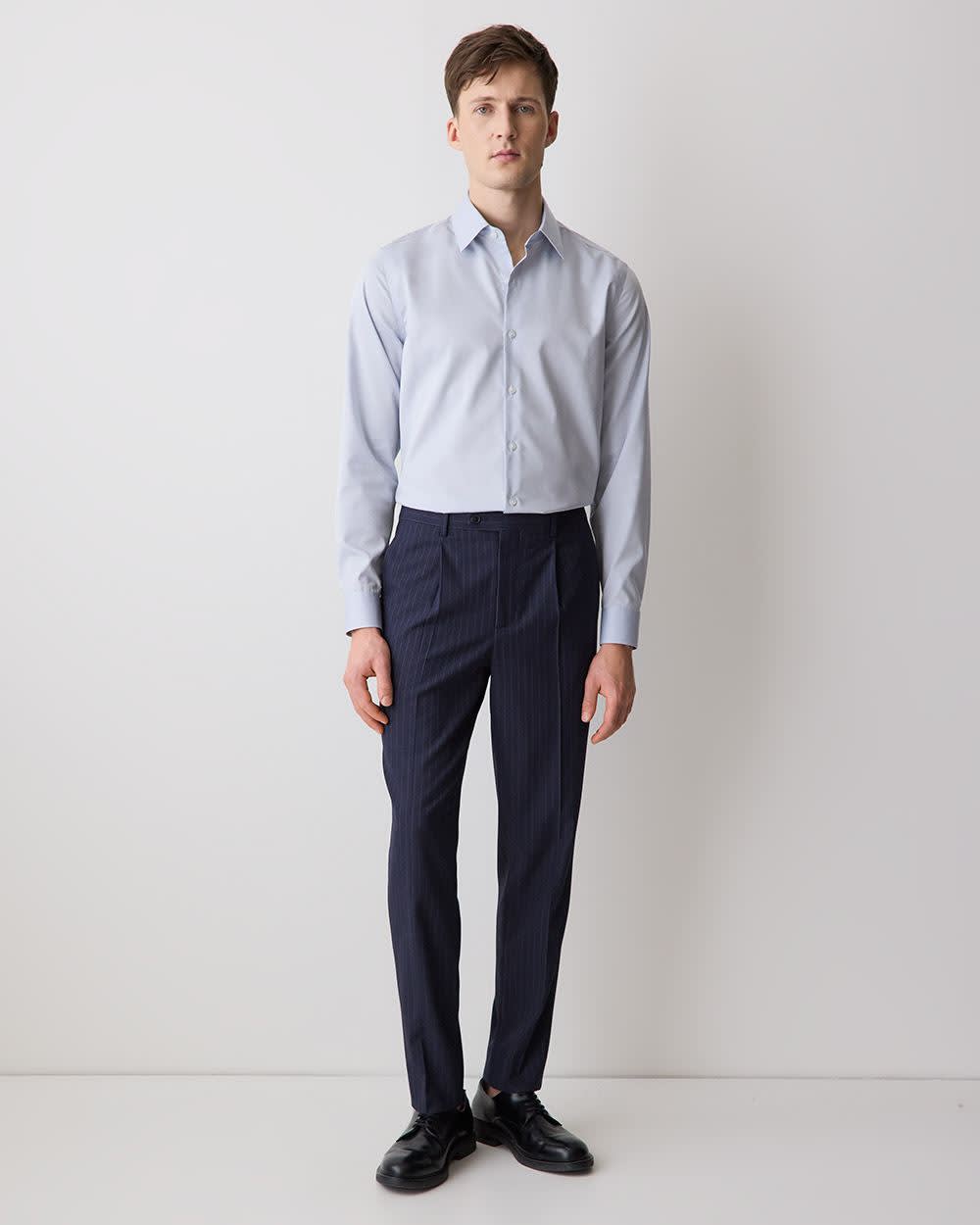RW&CO Tailored Fit Denim-Like Dress Shirt