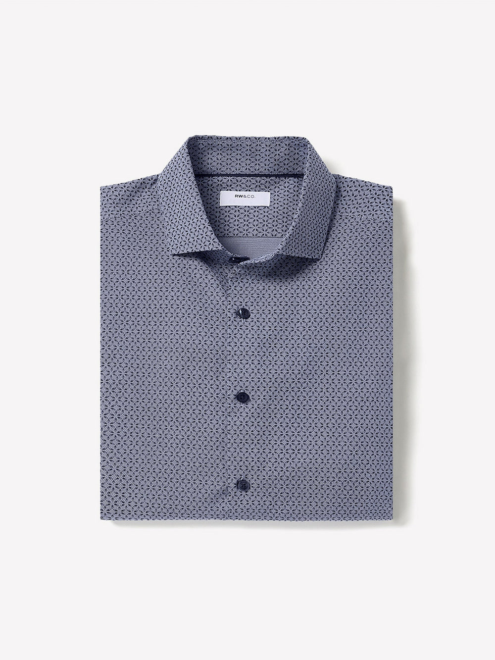 RW&CO Regular Fit Dress Shirt with Micro Geo Print