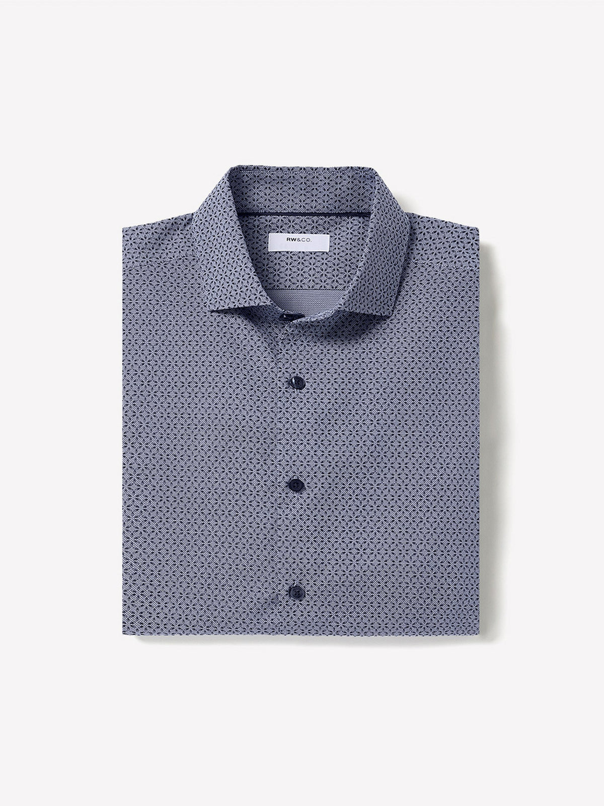 RW&CO Regular Fit Dress Shirt with Micro Geo Print