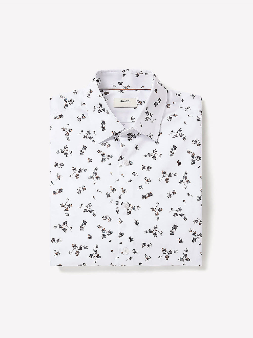 RW&CO Tailored Fit Dress Shirt with Floral Pattern