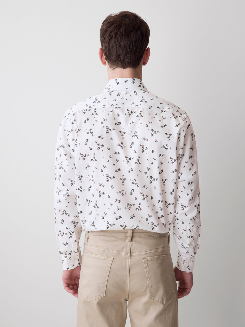 RW&CO Tailored Fit Dress Shirt with Floral Pattern