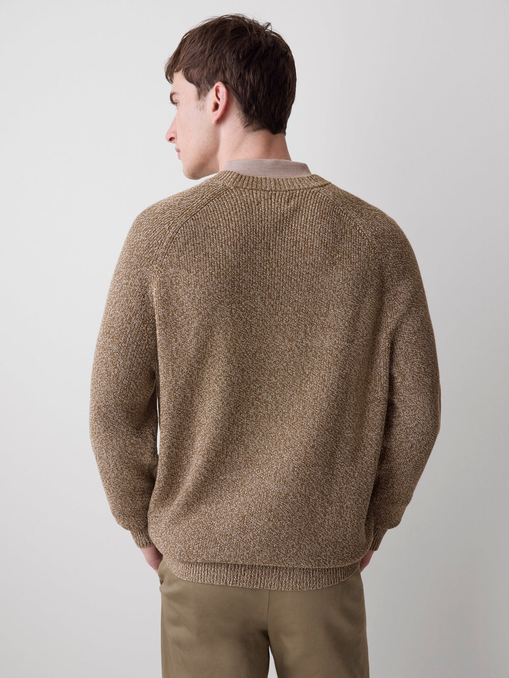 RW&CO Long-Sleeve Sweater with Shaker Stitches