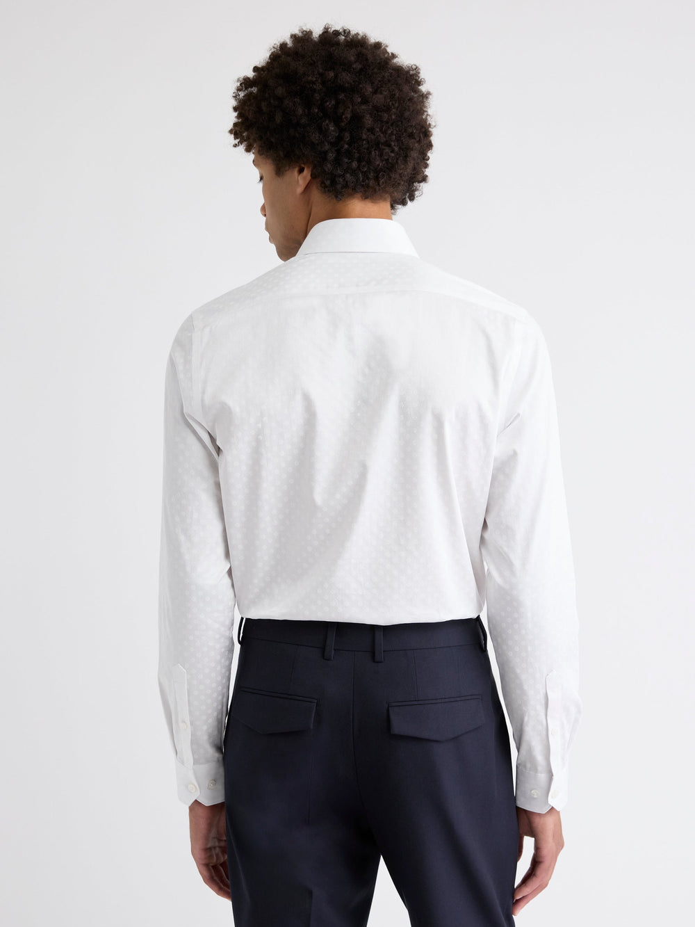 RW&CO Tailored-Fit Dress Shirt with Micro Geo Print