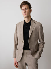 RW&CO Slim Fit Wool Check Suit Blazer