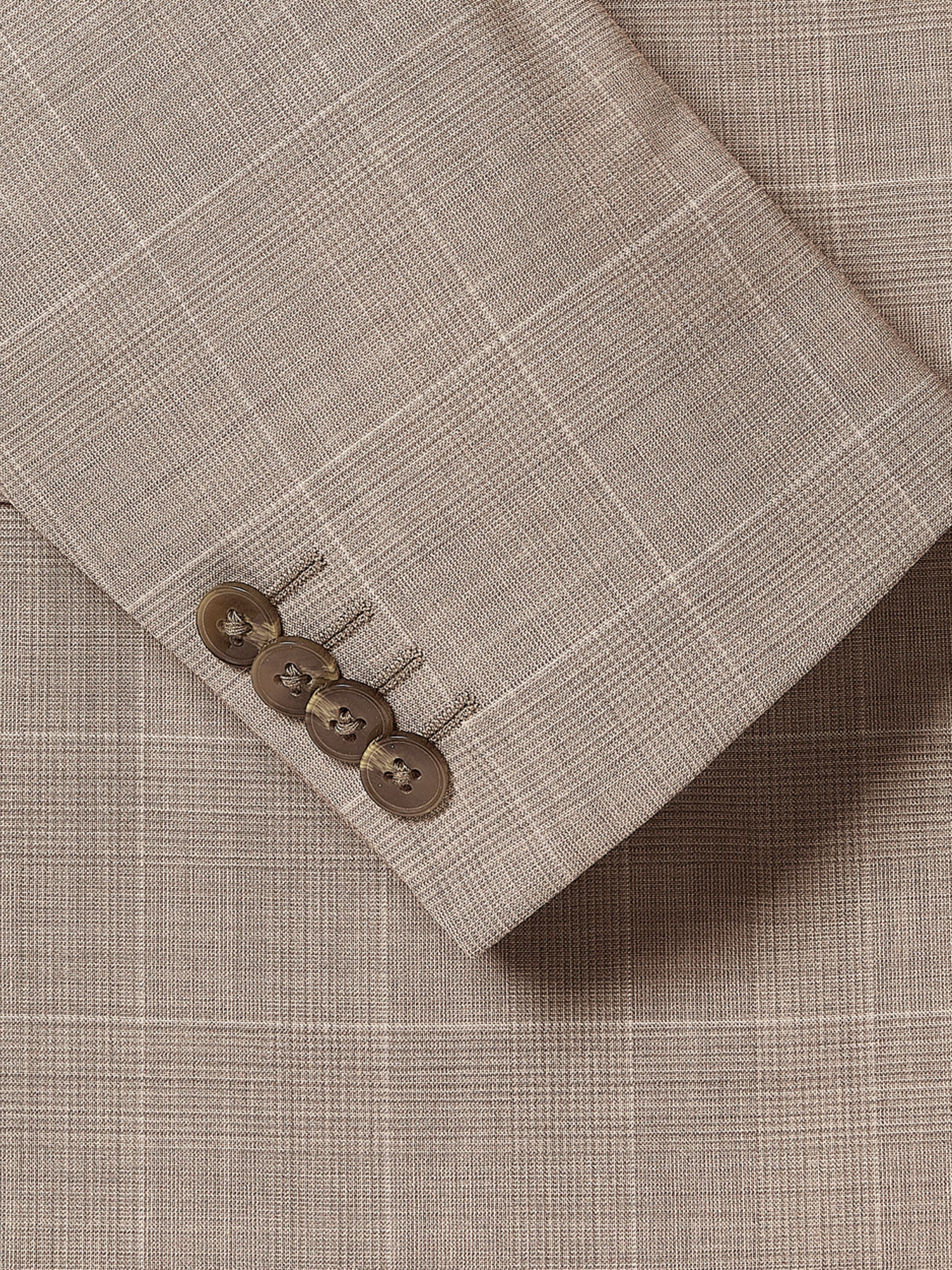 RW&CO Slim Fit Wool Check Suit Blazer