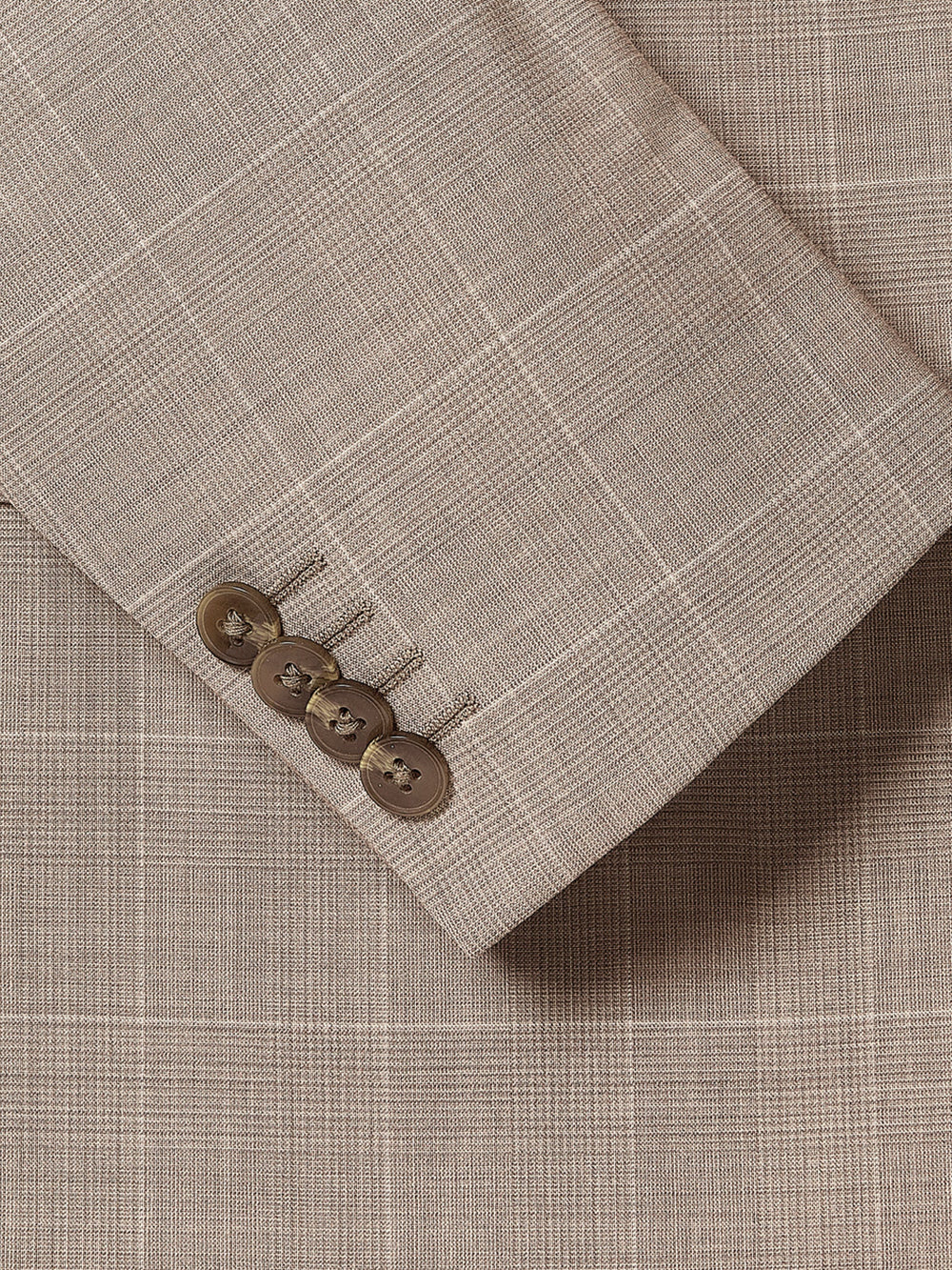 RW&CO Slim Fit Wool Check Suit Blazer