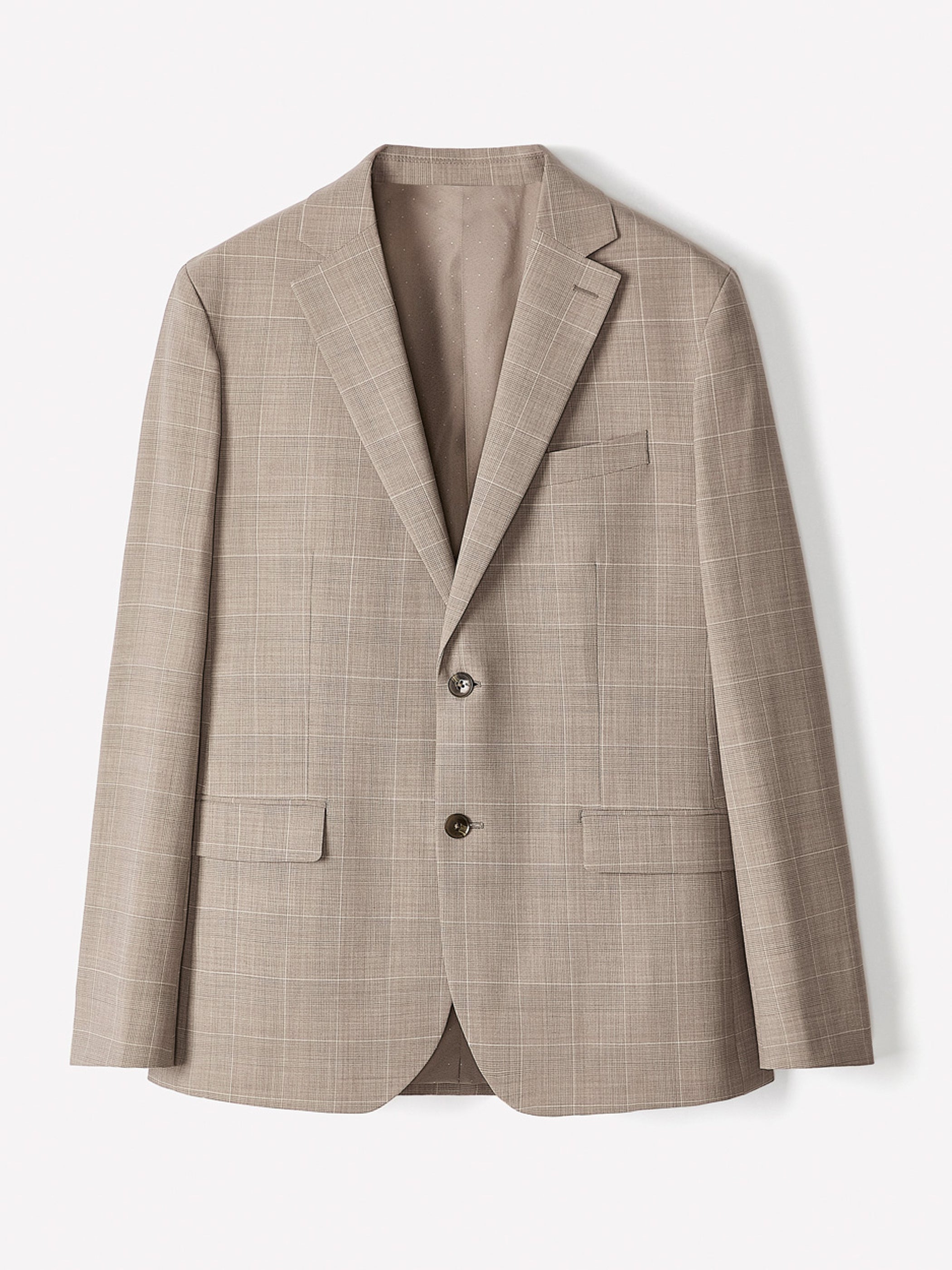 RW&CO Slim Fit Wool Check Suit Blazer