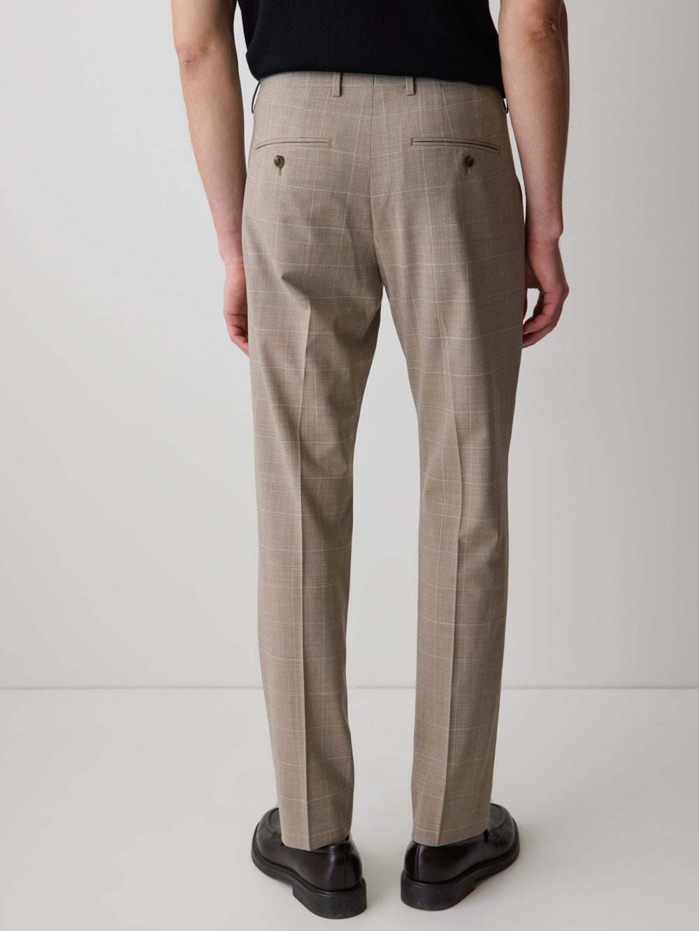 RW&CO Slim Fit Wool Check Suit Pant