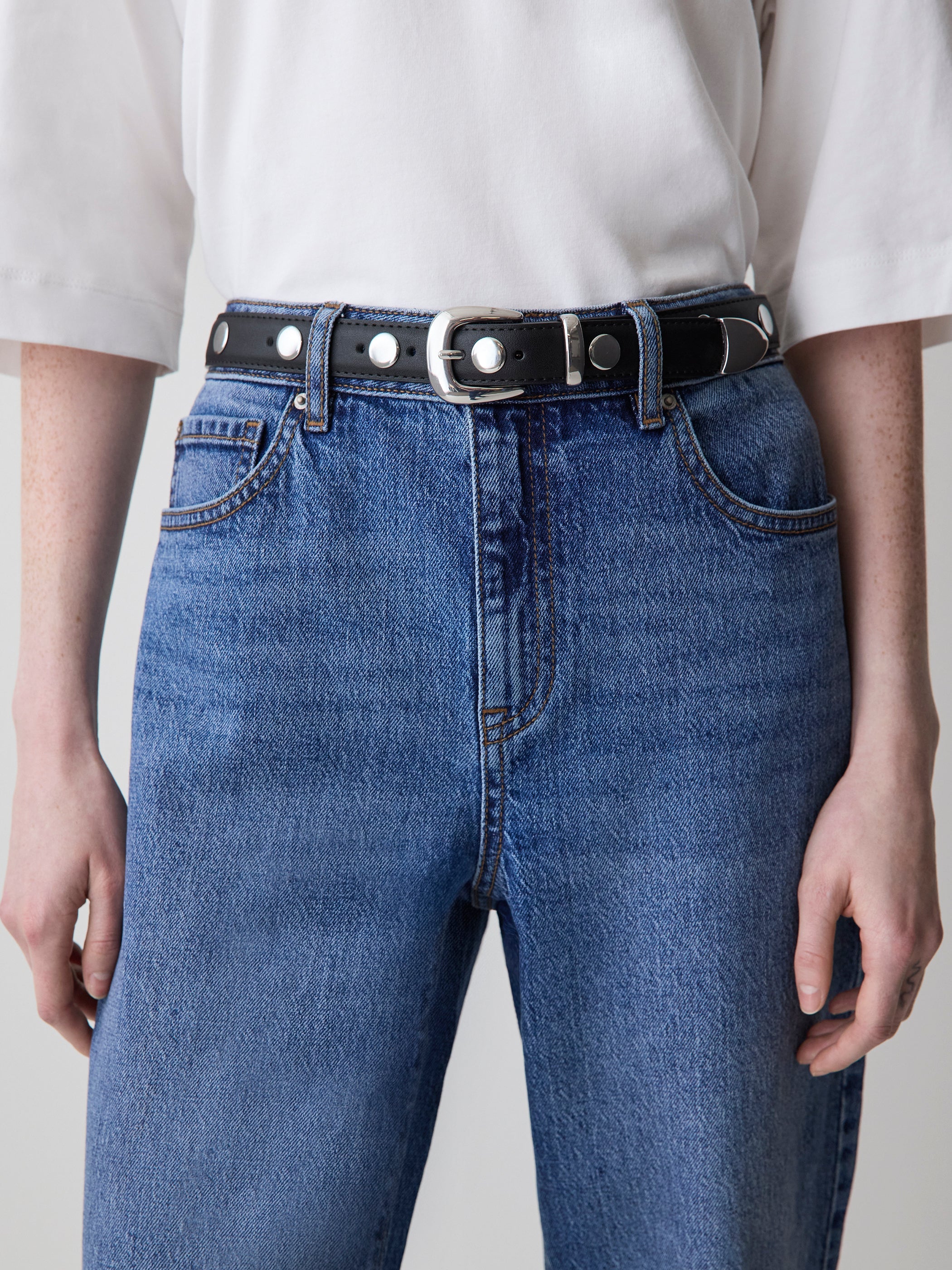 RW&CO Studded Leather Belt