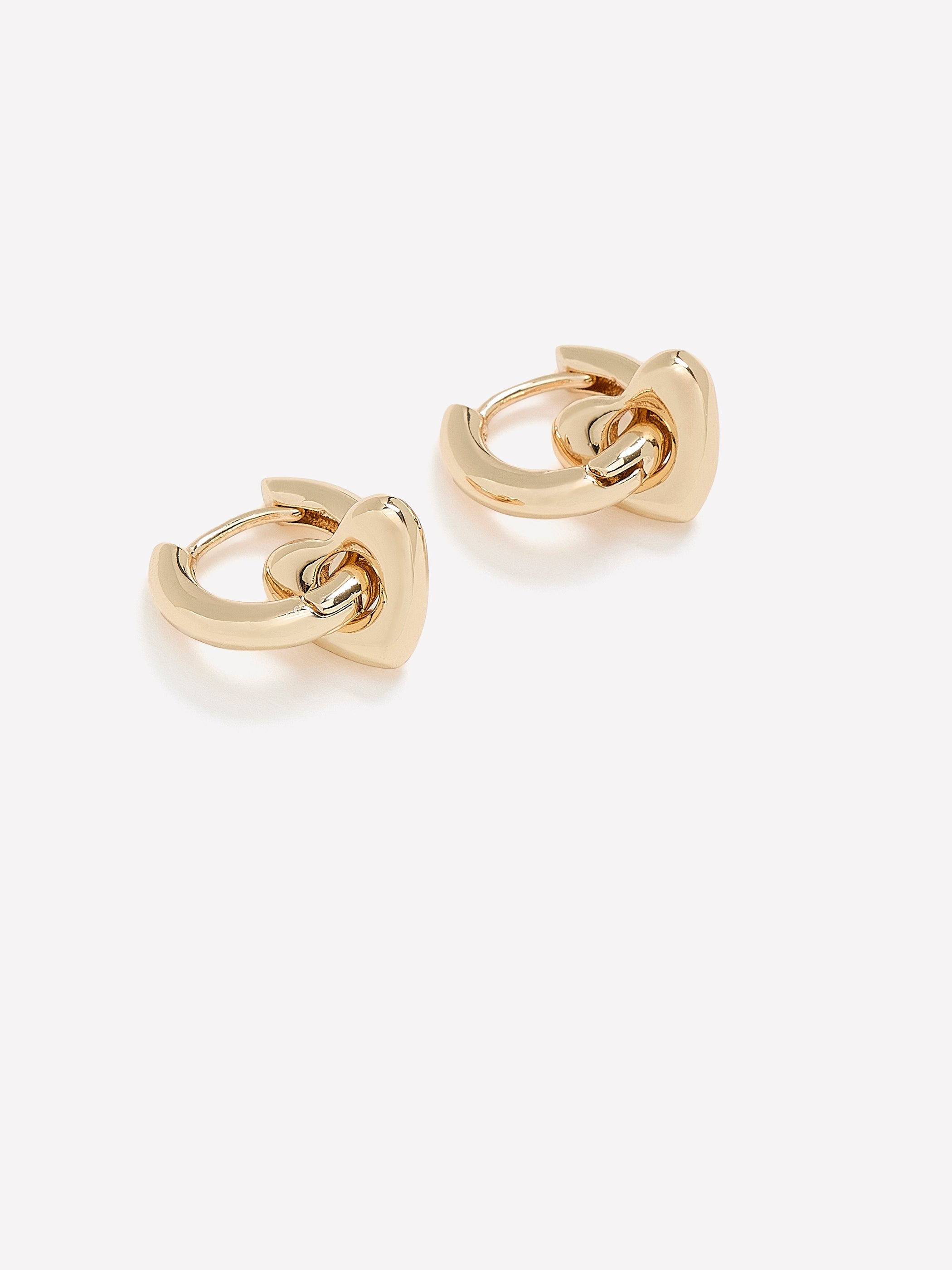 RW&CO 2-in-1 Hoops with Heart Pendants