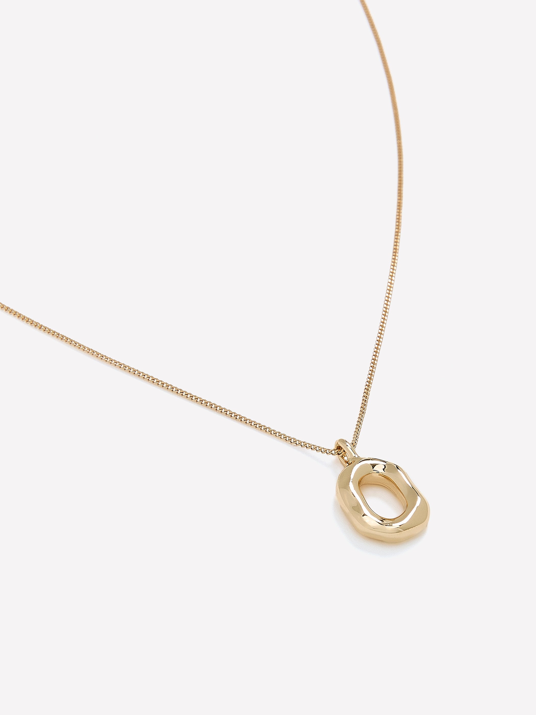 RW&CO Necklace with Sculptural Metal Pendant