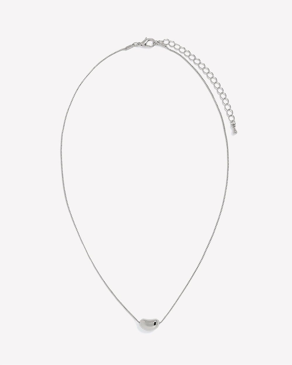 RW&CO Delicate Chain Necklace with Bean Pendant